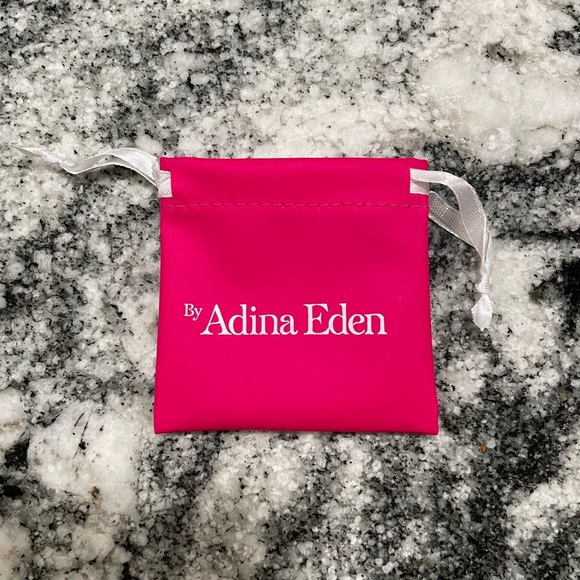 Adina Eden Pave Outlined Baguette Solitaire Pendant Necklace - Picture 2 of 8